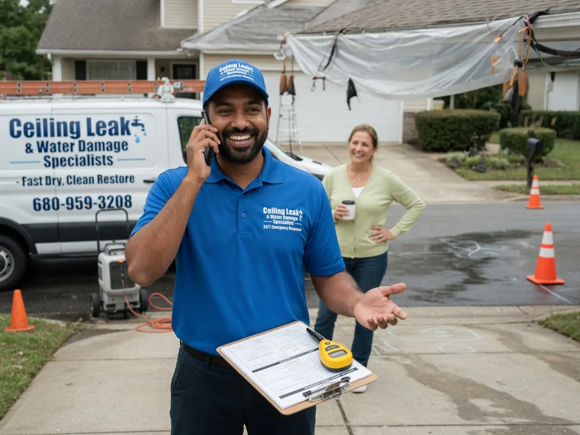 Ceiling Leak Cleanup Branchville, IN FAQs